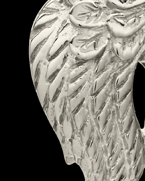 Urn Pendant 14k White Gold Angel Wings Keepsake