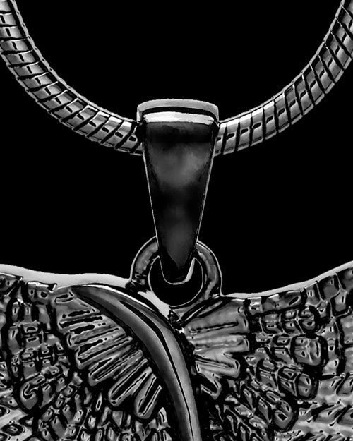 Black Sterling Silver Virtuous Jewelry Urn