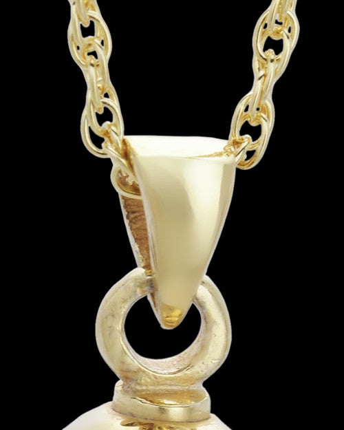 Urn Pendant Gold Plated Caress Keepsake