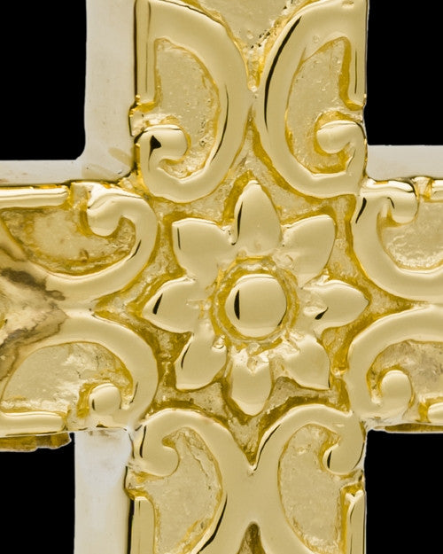 Cremation Locket Gold Plated Elegant Companion Cross Keepsake