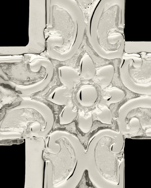 Cremation Locket 14K White Gold Companion Elegant Cross Keepsake