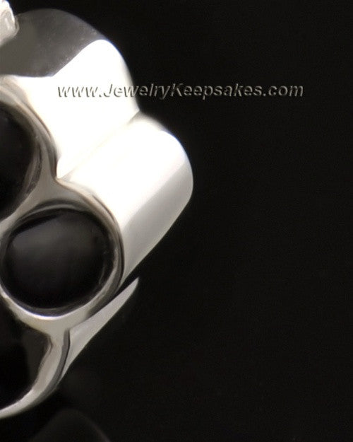 Pet Cremation Ash Jewelry 14K White Gold Muddy Paw Keepsake