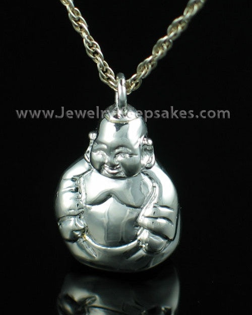 Memorial Necklace Sterling Silver Budda Keepsake