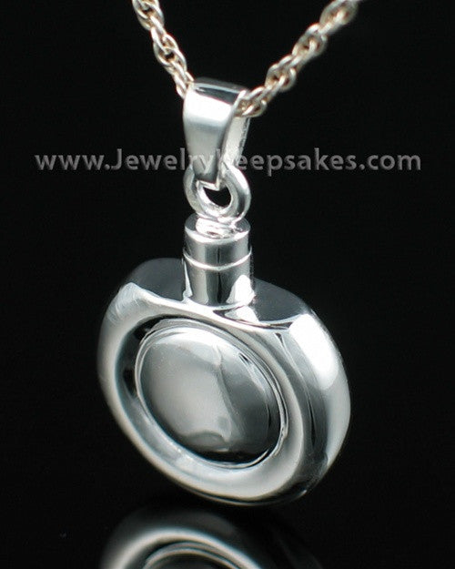 Remembrance Jewelry Sterling Silver Double Round Keepsake
