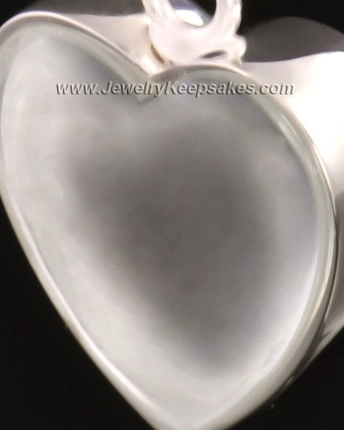 Keepsake Pendant 14k White Gold Trim Heart