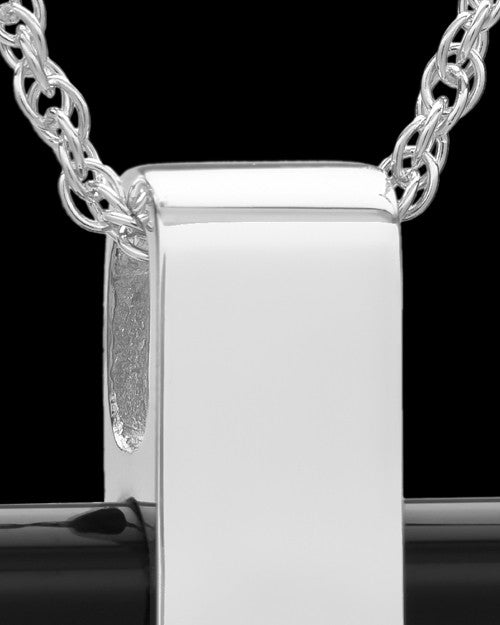 Necklace Urn Sterling Silver Barred Cross Keepsake
