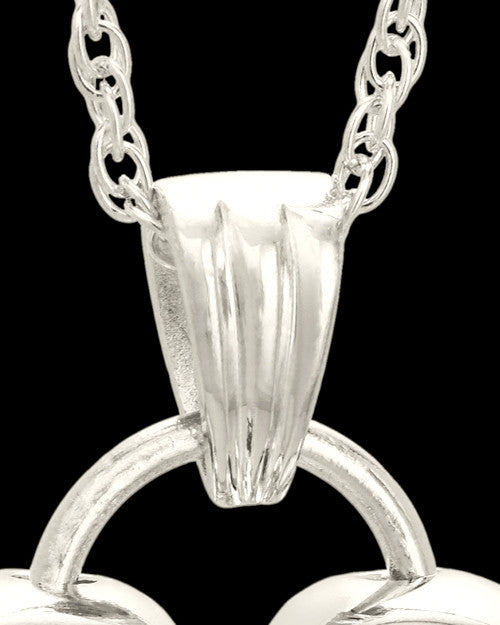 Cremation Keepsake 14K White Gold Loyalty Heart