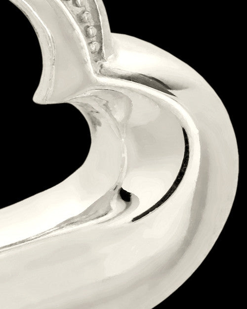 Memorial Pendant 14K White Gold Passion Heart