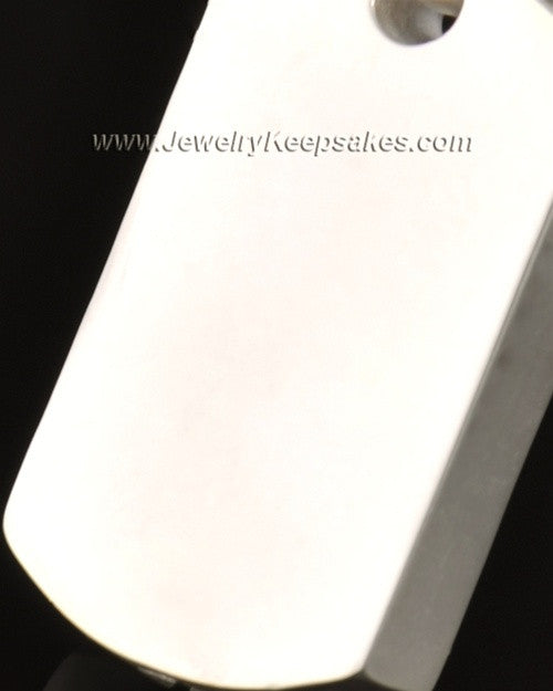 14k White Gold Ash Locket Silver Austere Rectangle Keepsake