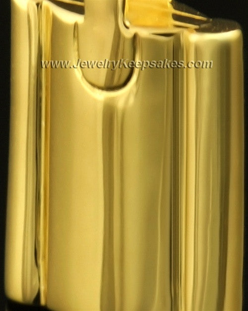 Cremains Pendant 14k Gold Elegance Flask Keepsake