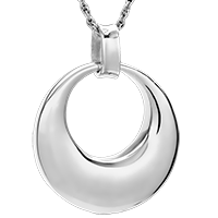 14K White Gold Cremation Necklaces